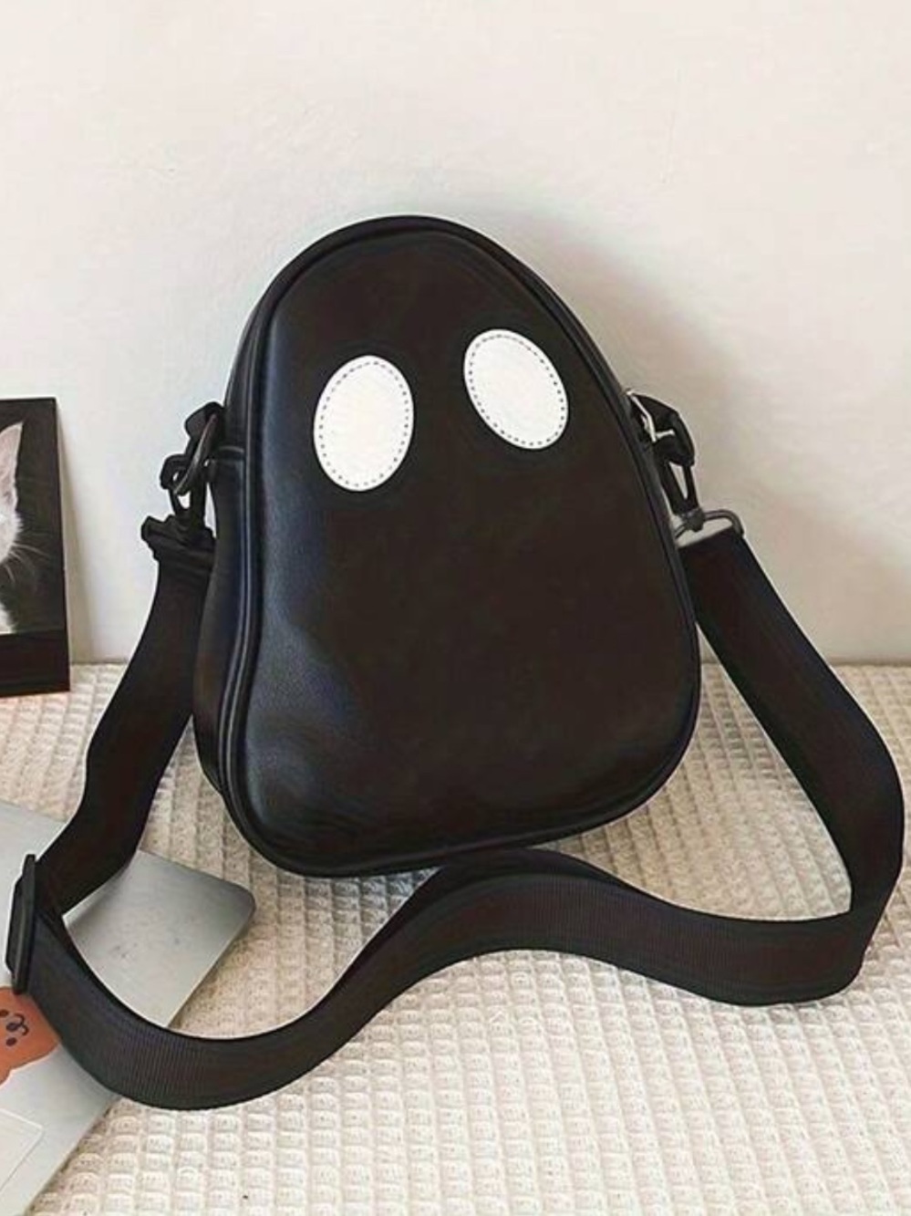 Luxury Design Cute Black Ghost Crossbody Bag